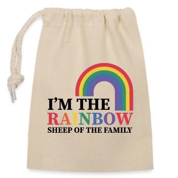 I'm The Rainbow Sheep Of The Family LGBTQ - Closable cotton gift bag (14x20cm) - nature - Front