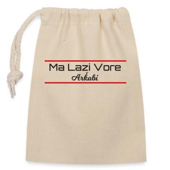 Arhavi Arkabi Lazca Lazisch T-Shirt - Verschließbarer Geschenkbeutel aus Baumwolle (14x20cm) - Natur - Vorne
