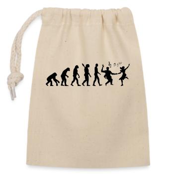 Darwin Evolution to Swing - Black - Sac cadeau en coton avec cordon (14 x 20 cm) - nature - Devant