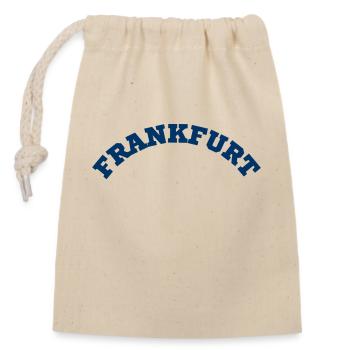 Frankfurt - Verschließbarer Geschenkbeutel aus Baumwolle (14x20cm) - Natur - Vorne