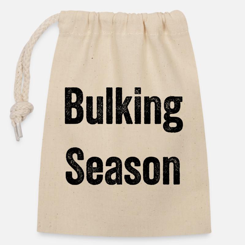 Bulking Season – Mass Gaining Mode - Closable cotton gift bag (14x20cm) - nature
