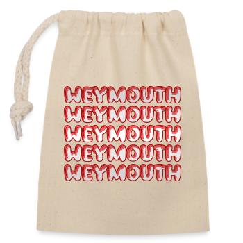 Weymouth comme un voyage - Sac cadeau en coton avec cordon (14 x 20 cm) - nature - Devant