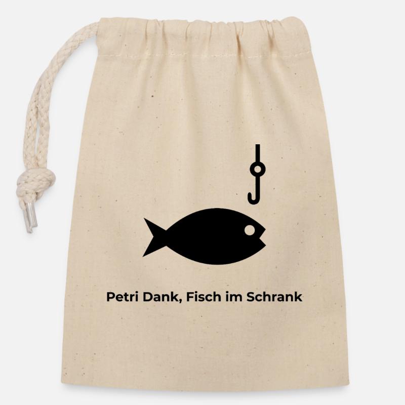 Pedri Dank - Verschließbarer Geschenkbeutel aus Baumwolle (14x20cm) - Natur
