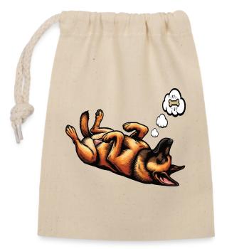 Malinois Belgian Shepherd Malinois Owner - Closable cotton gift bag (14x20cm) - nature - Front