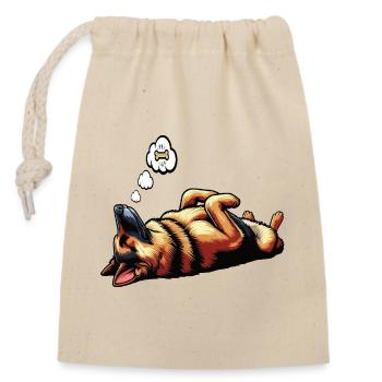 German Shepherd Shepherd Dogs Shepherd Dogs - Closable cotton gift bag (14x20cm) - nature - Front