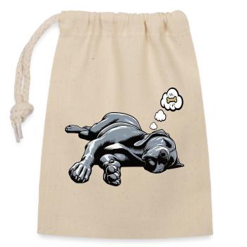Great Dane Great Dane Owner Great Dane Fan - Closable cotton gift bag (14x20cm) - nature - Front