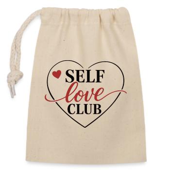 Chemise du Club d’Amour de Soi Esthétique Femmes - Sac cadeau en coton avec cordon (14 x 20 cm) - nature - Devant