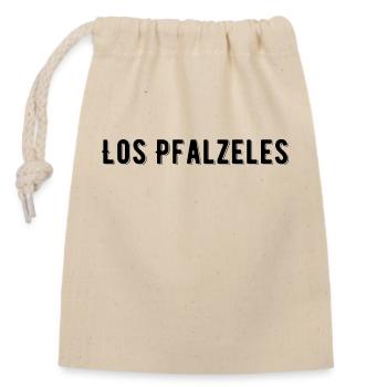 Los Pfalzeles - Verschließbarer Geschenkbeutel aus Baumwolle (14x20cm) - Natur - Vorne