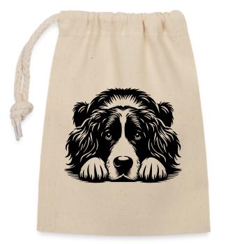 Münsterländer - Closable cotton gift bag (14x20cm) - nature - Front