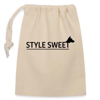COLLIERS POUR CHIENS - Sac cadeau en coton avec cordon (14 x 20 cm) - nature - Devant