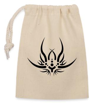 Tribal 5 by Helfspawn - Closable cotton gift bag (14x20cm) - nature - Front