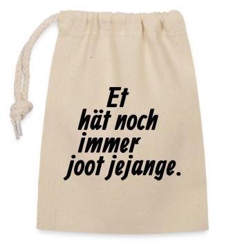 Et hat noch immer joot jejange - Kölsche §3 - Closable cotton gift bag (14x20cm) - nature - Front