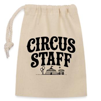 Circus Staff - Closable cotton gift bag (14x20cm) - nature - Front
