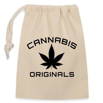 Cannabis Originals - Closable cotton gift bag (14x20cm) - nature - Front