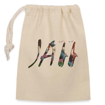 Jazz - Sac cadeau en coton avec cordon (14 x 20 cm) - nature - Devant