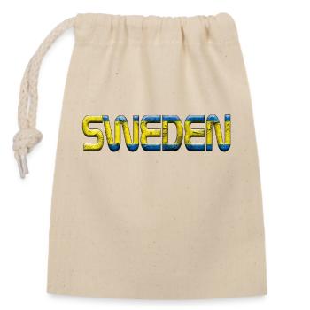 Suède Sverige Viking Norden Scandinavie Schweden - Sac cadeau en coton avec cordon (14 x 20 cm) - nature - Devant