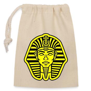 Crâne de pharaon - Sac cadeau en coton avec cordon (14 x 20 cm) - nature - Devant