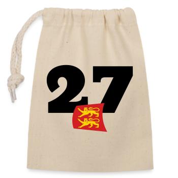 Normandie - Eure - 27 - Sac cadeau en coton avec cordon (14 x 20 cm) - nature - Devant