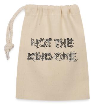 not the kind one - Closable cotton gift bag (14x20cm) - nature - Front