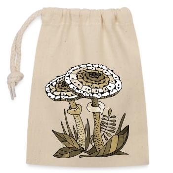 Fungi - Closable cotton gift bag (14x20cm) - nature - Front