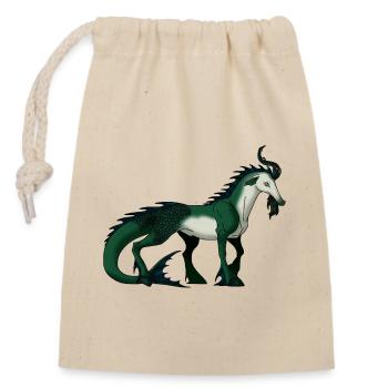 Capricorne - Sac cadeau en coton avec cordon (14 x 20 cm) - nature - Devant