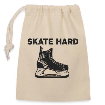Eishockey Puck Action Schlittschuh Hockey Sport - Closable cotton gift bag (14x20cm) - nature - Front