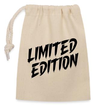 Limited edition - Closable cotton gift bag (14x20cm) - nature - Front