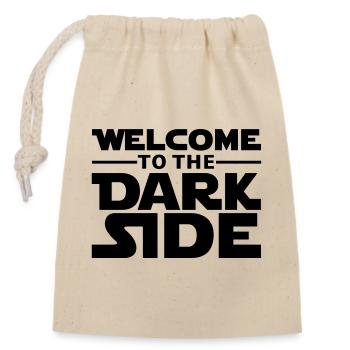 Welcome to the dark side - Closable cotton gift bag (14x20cm) - nature - Front