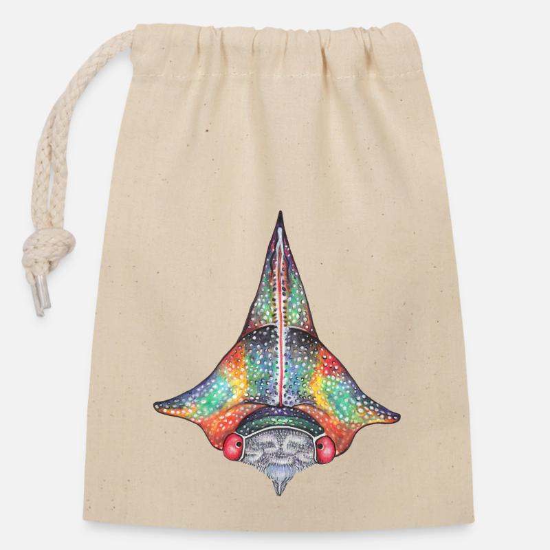 Treehopper - Closable cotton gift bag (14x20cm) - nature