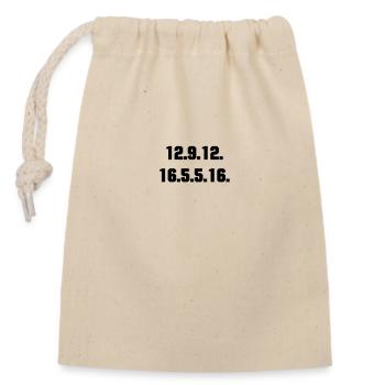"Lil Peep" in numbers - Closable cotton gift bag (14x20cm) - nature - Front