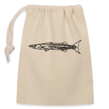 Barracuda Predator Elegant Fast Pike - Sac cadeau en coton avec cordon (14 x 20 cm) - nature - Devant