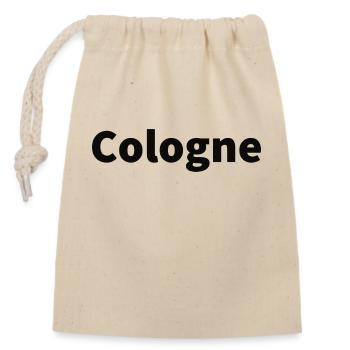 Cologne Köln - Verschließbarer Geschenkbeutel aus Baumwolle (14x20cm) - Natur - Vorne