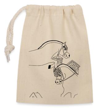 Fjord Horses Erdbach 30728 - Closable cotton gift bag (14x20cm) - nature - Front