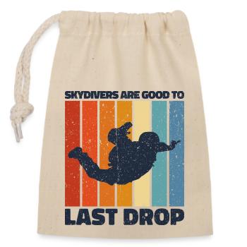 Citation drôle de parachutiste : cadeau parfait ! - Sac cadeau en coton avec cordon (14 x 20 cm) - nature - Devant
