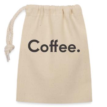 I like Coffee - Closable cotton gift bag (14x20cm) - nature - Front