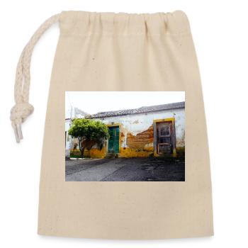 Schönes Portugal - Verschließbarer Geschenkbeutel aus Baumwolle (14x20cm) - Natur - Vorne