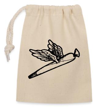We fly so High - Closable cotton gift bag (14x20cm) - nature - Front