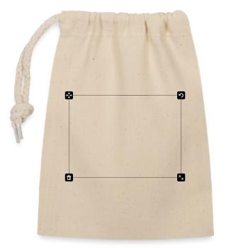 Motif field - Closable cotton gift bag (14x20cm) - nature - Front