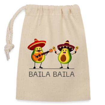 Baila Baila - Verschließbarer Geschenkbeutel aus Baumwolle (14x20cm) - Natur - Vorne