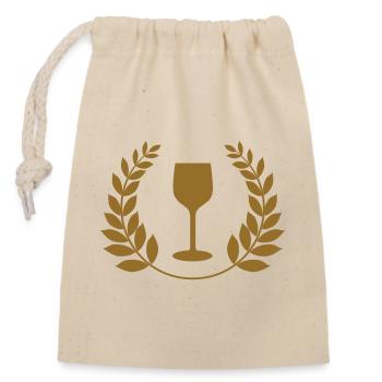 The real Ballon d'Or - Closable cotton gift bag (14x20cm) - nature - Front