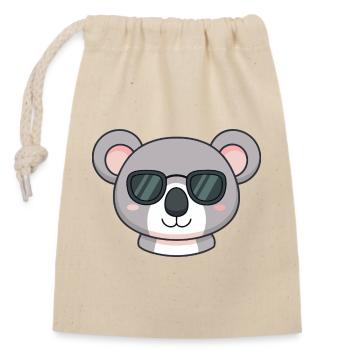 Koala Lunettes Soleil Kawaii - Sac cadeau en coton avec cordon (14 x 20 cm) - nature - Devant