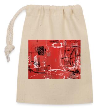 Urban Rating - Closable cotton gift bag (14x20cm) - nature - Front