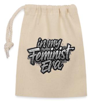In my Feminist era - Closable cotton gift bag (14x20cm) - nature - Front