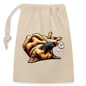 German Shepherd Shepherd Dogs Shepherd Dogs - Closable cotton gift bag (14x20cm) - nature - Front