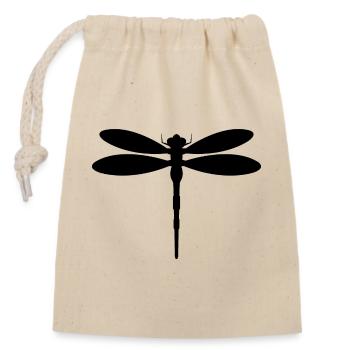 Dragonfly - Closable cotton gift bag (14x20cm) - nature - Front