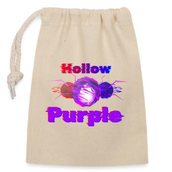 Tee-shirt anime Hollow Purple Glitch GOJO Satoru - Sac cadeau en coton avec cordon (14 x 20 cm) - nature - Devant