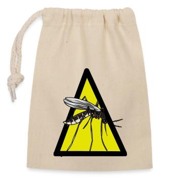 Mücke Mücken Insekten Insekten Moskitos - Verschließbarer Geschenkbeutel aus Baumwolle (14x20cm) - Natur - Vorne