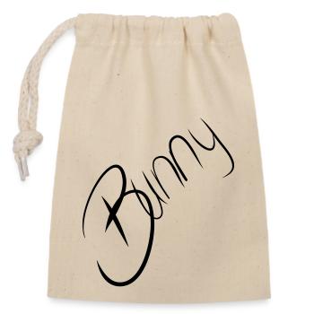 Hase auf Englisch erotisch Häschen Sexy Schriftzug - Verschließbarer Geschenkbeutel aus Baumwolle (14x20cm) - Natur - Vorne