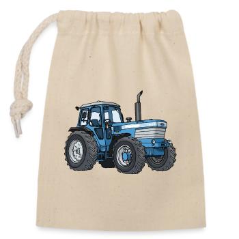 TW 35 - Closable cotton gift bag (14x20cm) - nature - Front