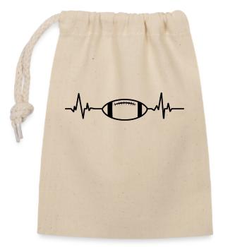 Rugby Team Gift Football Rugby Football Team - Closable cotton gift bag (14x20cm) - nature - Front